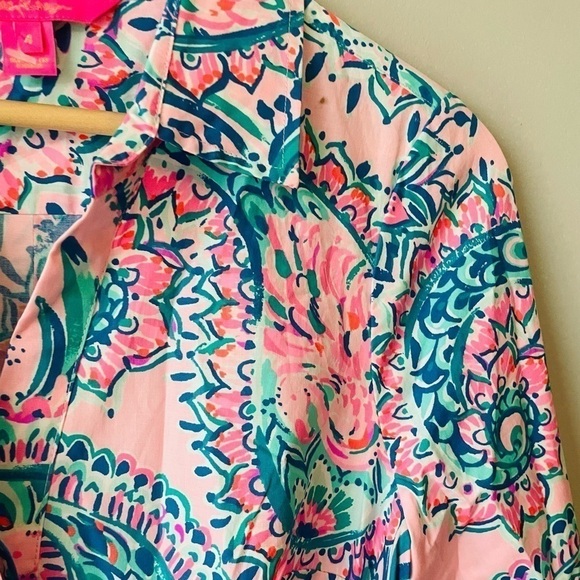 Lilly Pulitzer Mira Shirtdress Long-Sleeve RARE - Picture 7 of 10